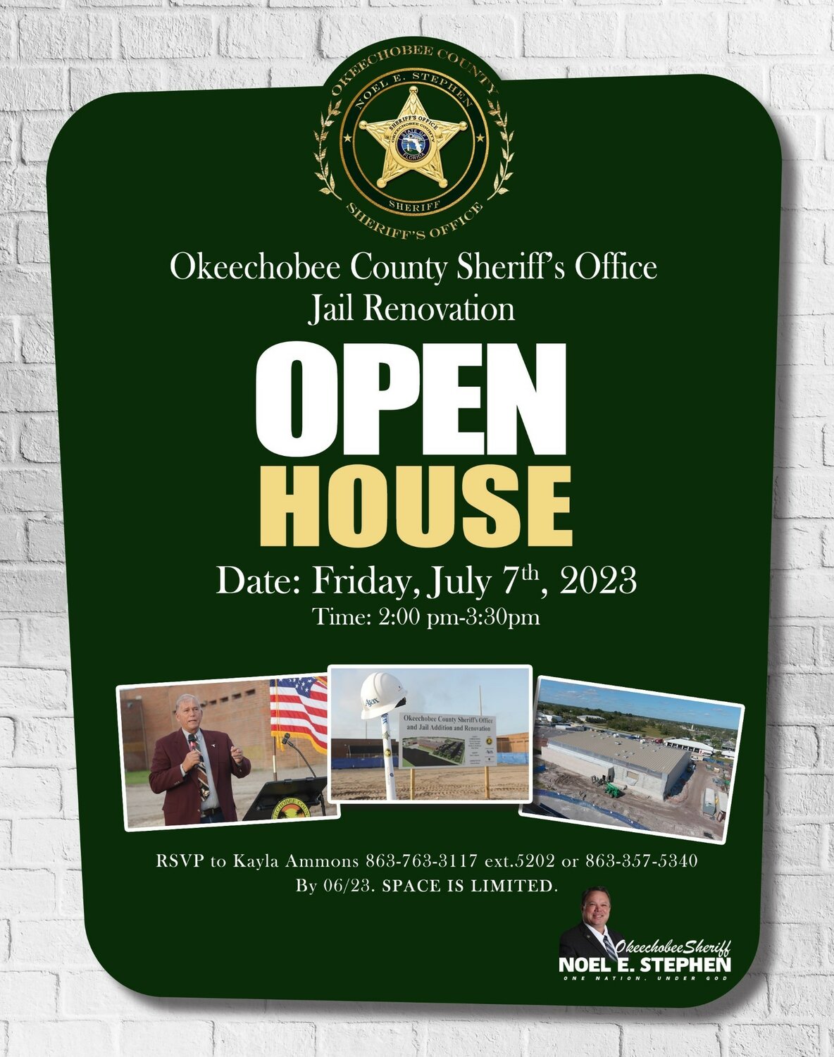 OCSO schedules Open House.